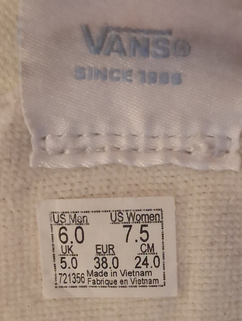 Super Stacked Ridged Soles Vans W 7.5 - Picture 8 of 8